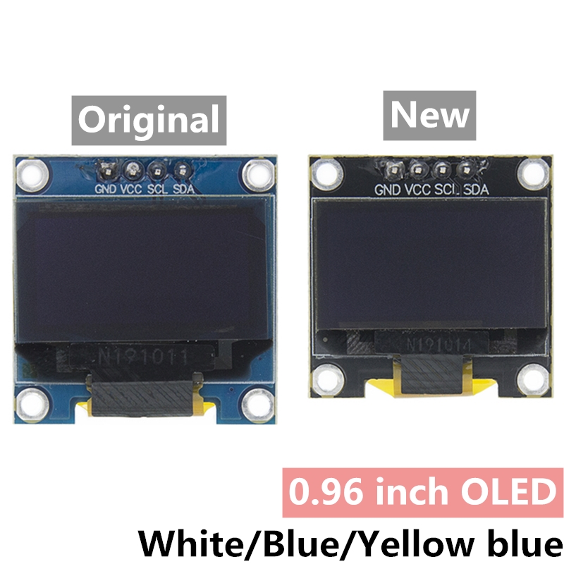 I2C Lcd Display - 0.96 인치 IIC 직렬 4핀 흰색/파란색/노란색
