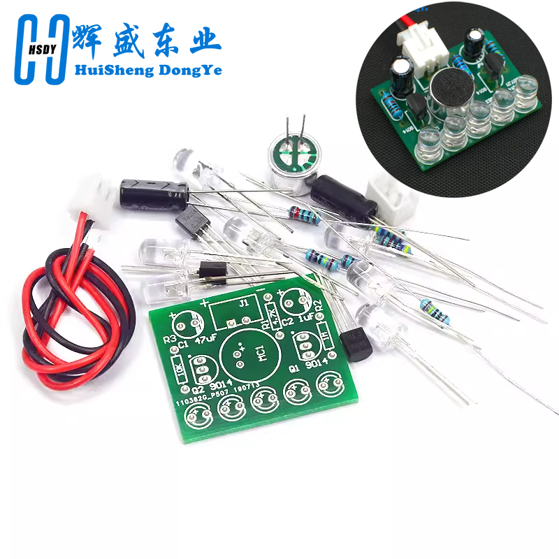 Diy Electronics For Kids - 3V-5.5V 음성 활성화 제어 램프 LED