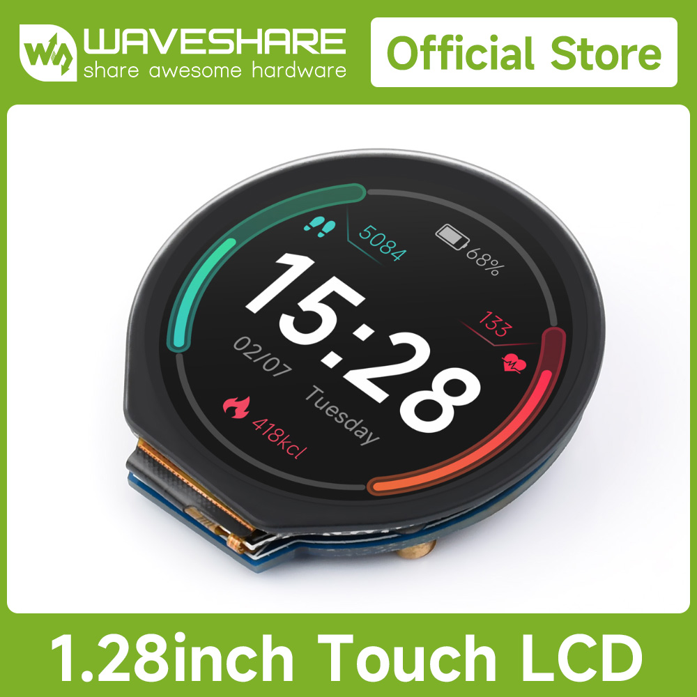 I2C Lcd Display - Waveshare 1.28인치 원형 LCD 디스플레이 모듈(터치