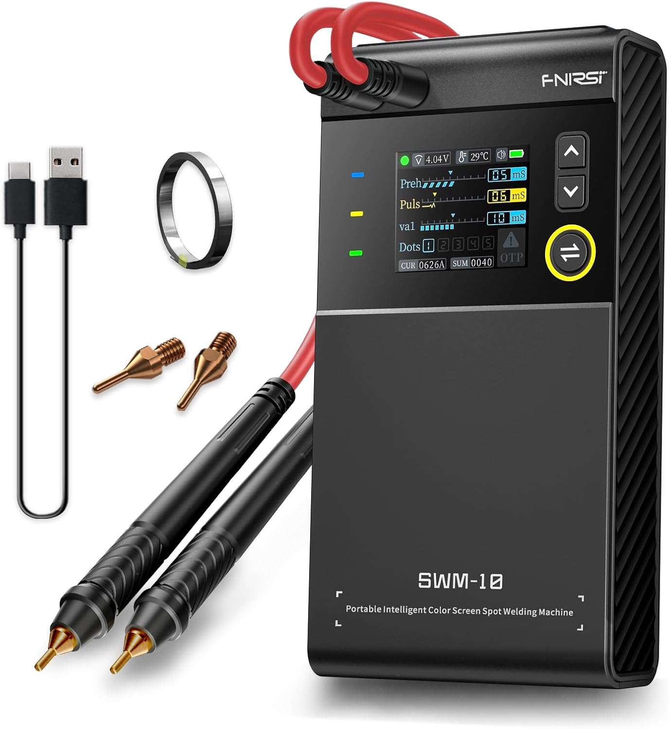 Diy Electronics Spot Welder - FNIRSI 1200A 휴대용 스폿 용접기, 듀얼