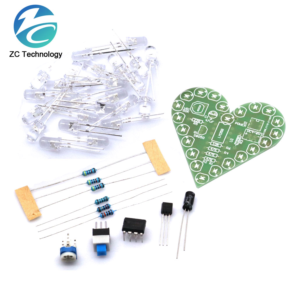 Diy Electronics For Kids - DIY 키트 심장 모양 호흡 램프