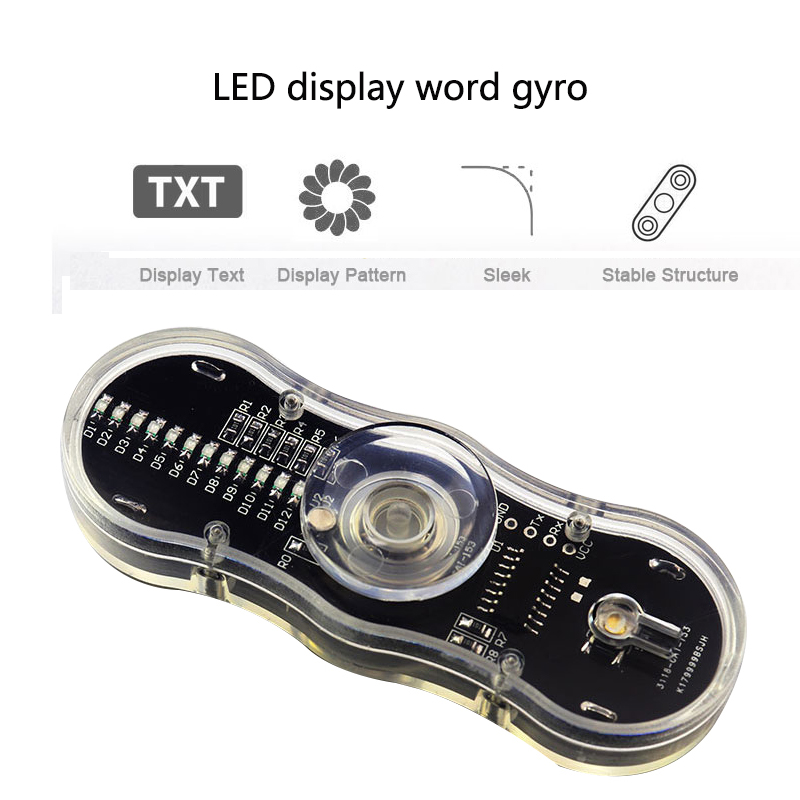 Useful Diy Electronics - LED 회전 2 잎 손가락 끝