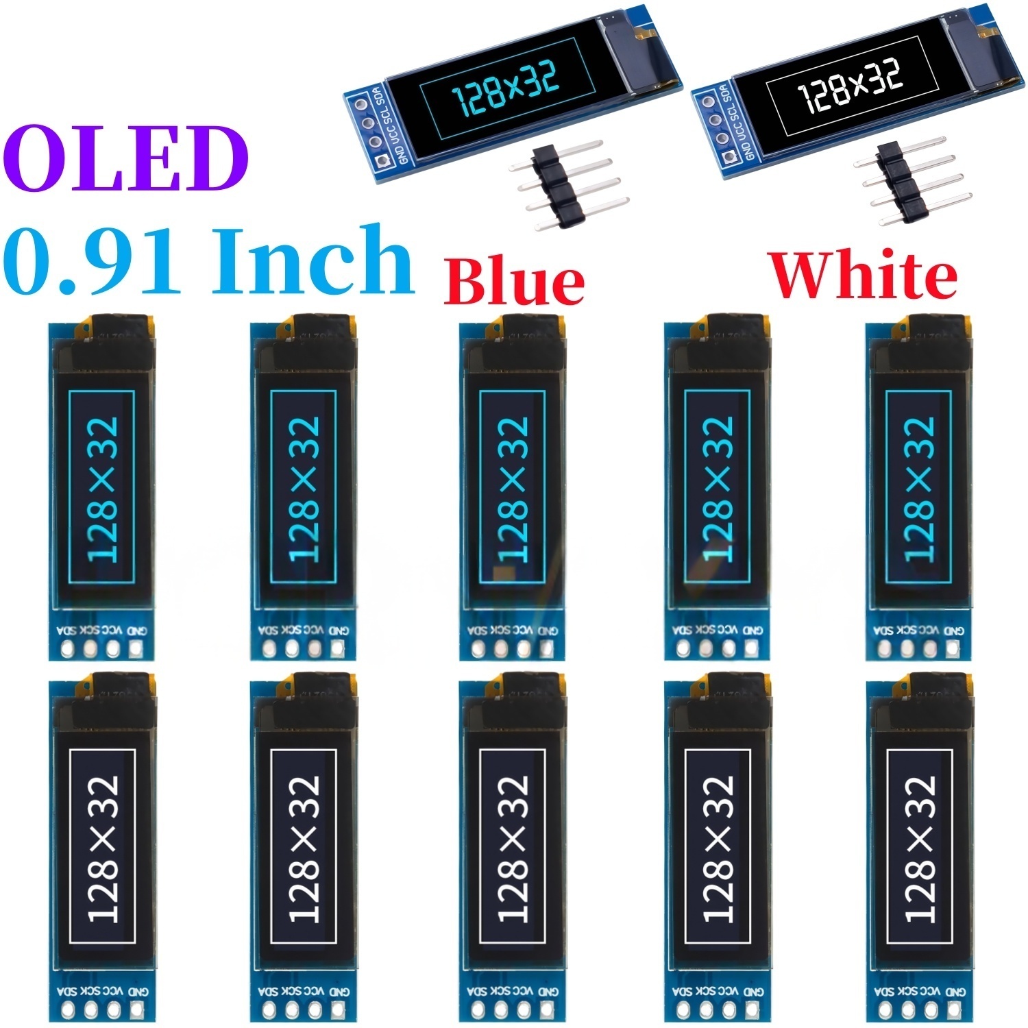 I2C Lcd Display - XZG 1-20PCS 0.91 인치 128x32 IIC