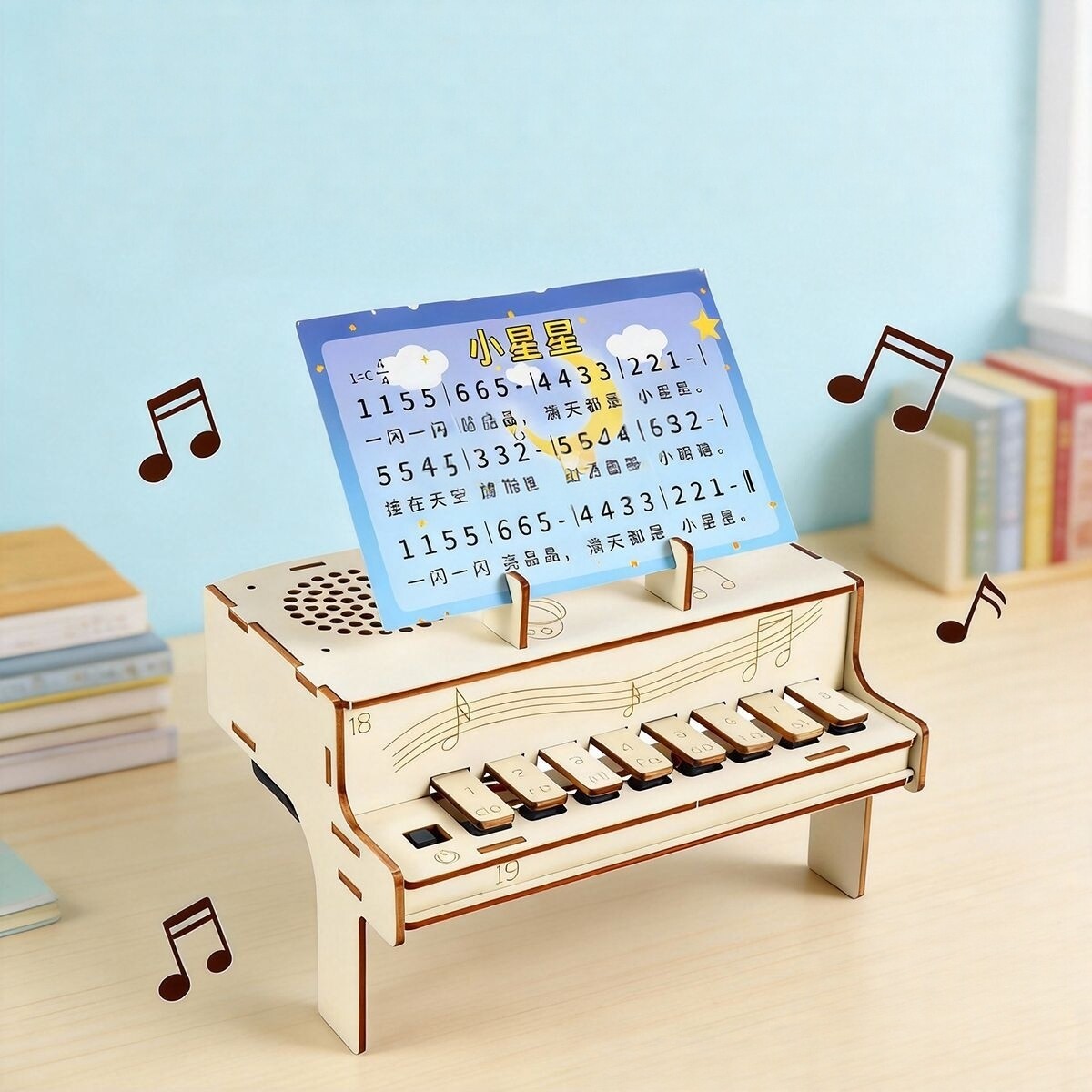 Diy Electronics For Kids - DIY 나무 전자 피아노 모델 STEM