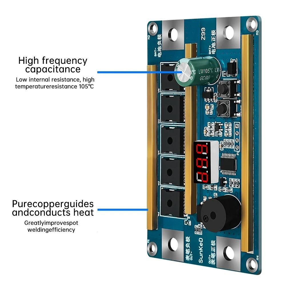 휴대용 12V 스폿 용접기 디지털 디스플레이 10AWG - Diy Electronics Spot Welder 리뷰 및 가격