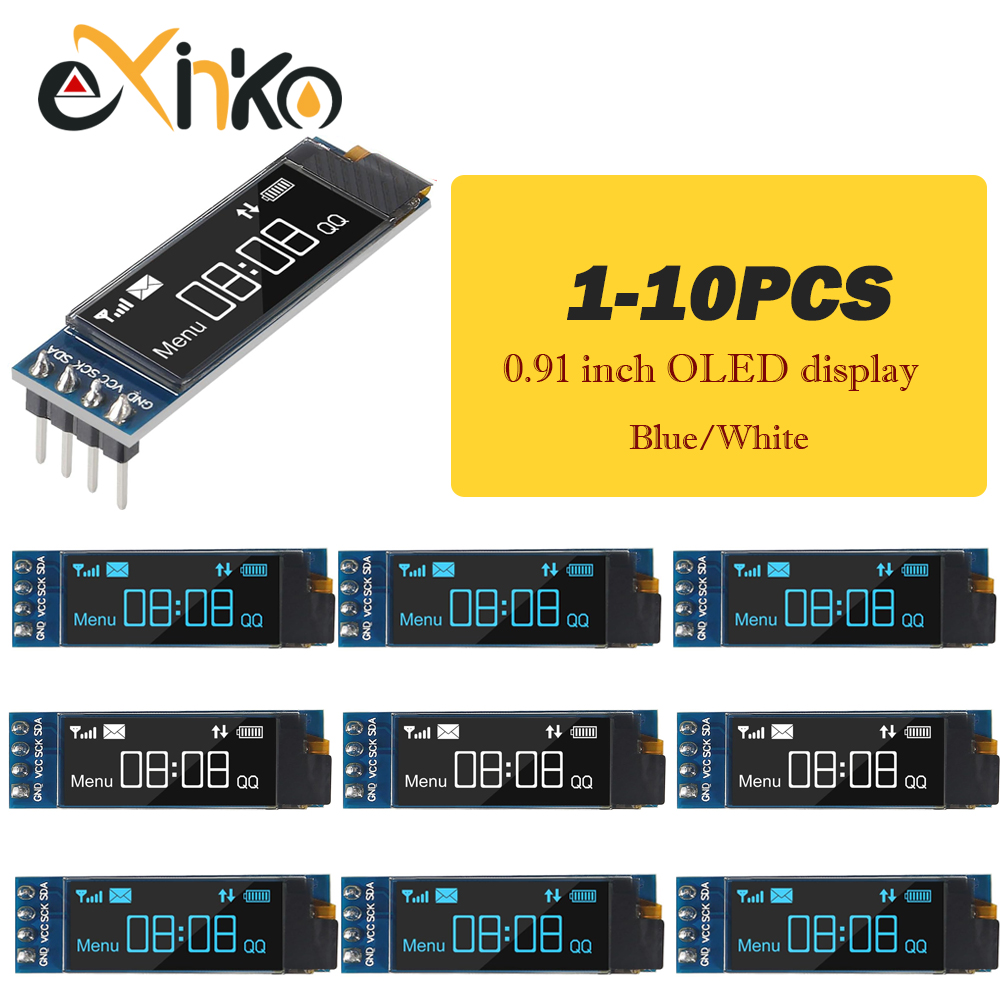 1-10pcs 0.91 인치 OLED 디스플레이 모듈  - I2C Lcd Display 리뷰 및 가격