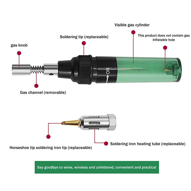 1PC 플라스틱 금속 1300 ℃   부탄 납땜 인두  - Flux Pen Electronics 리뷰 및 가격