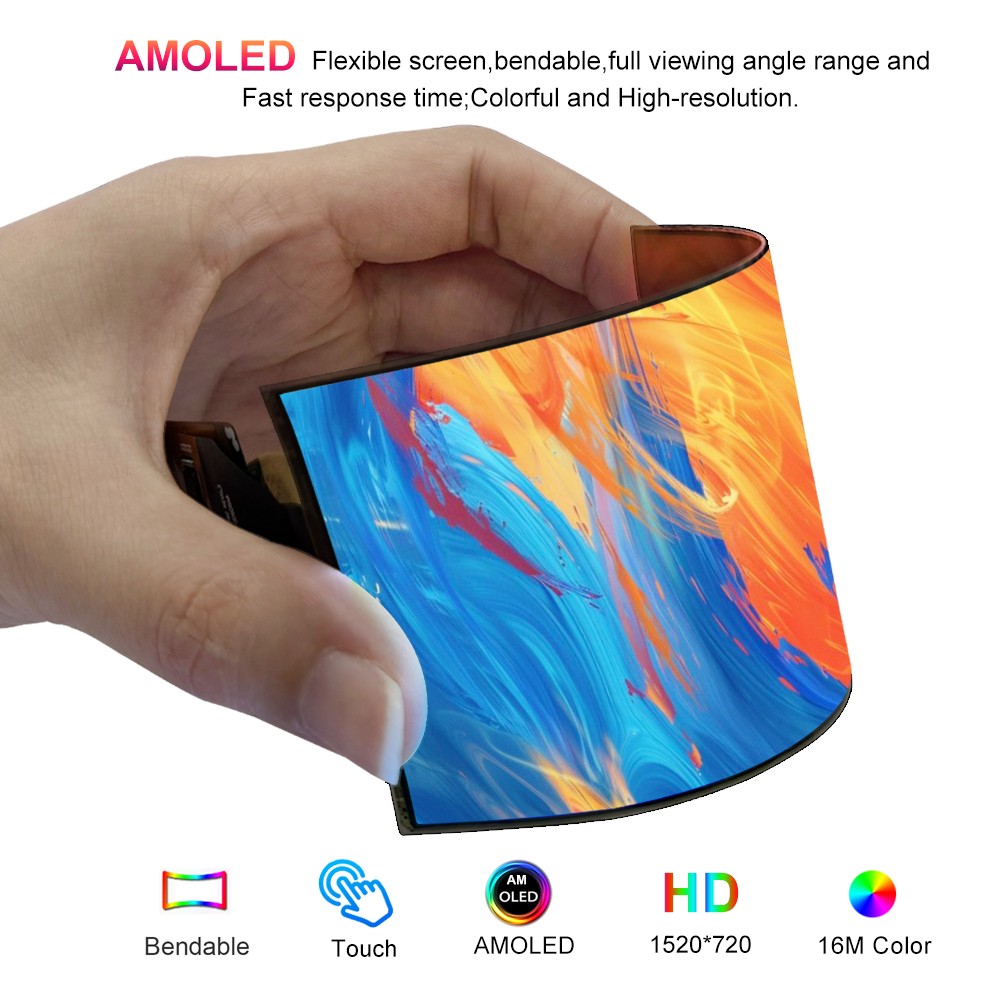 Wisecoco 5인치 AMOLED 플렉시블 디스플레이 - Diy Wearable Electronics 리뷰 및 가격