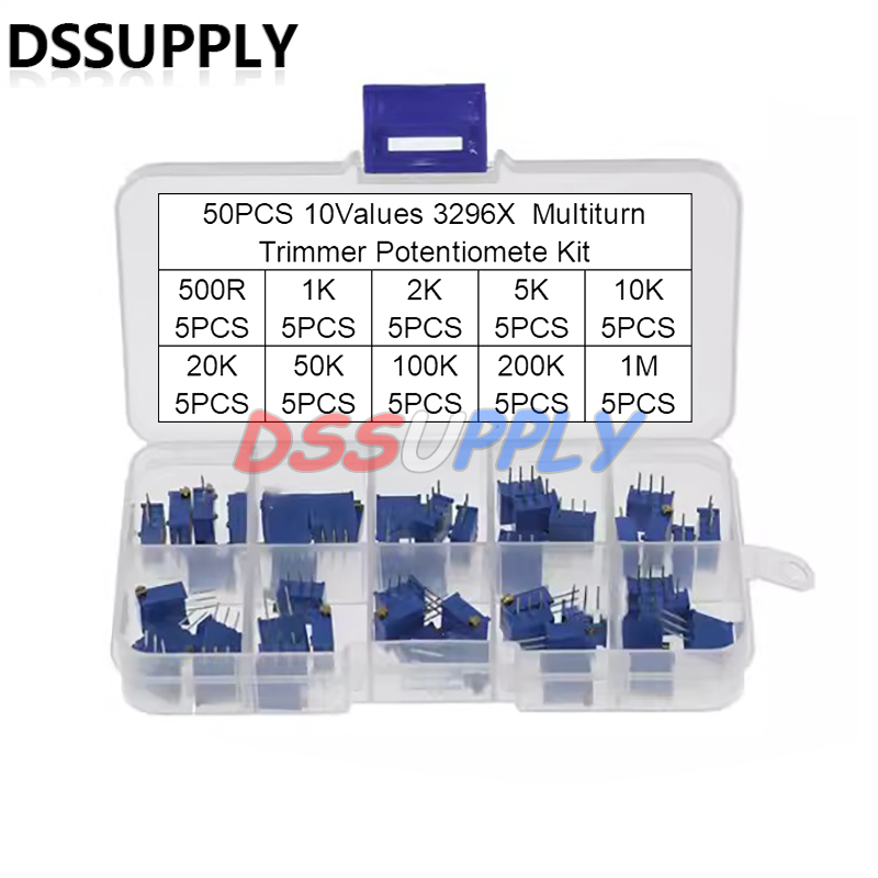 3296 3296X 멀티턴 트리머 전위차계 키트, 고정 - Useful Diy Electronics 리뷰 및 가격