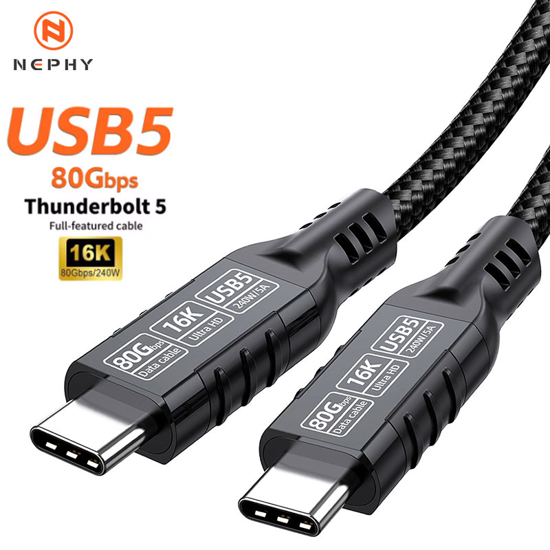 16K 80Gbps 썬더볼트 5/4 USB 5 케이블  - Diy Electronics Wire 리뷰 및 가격