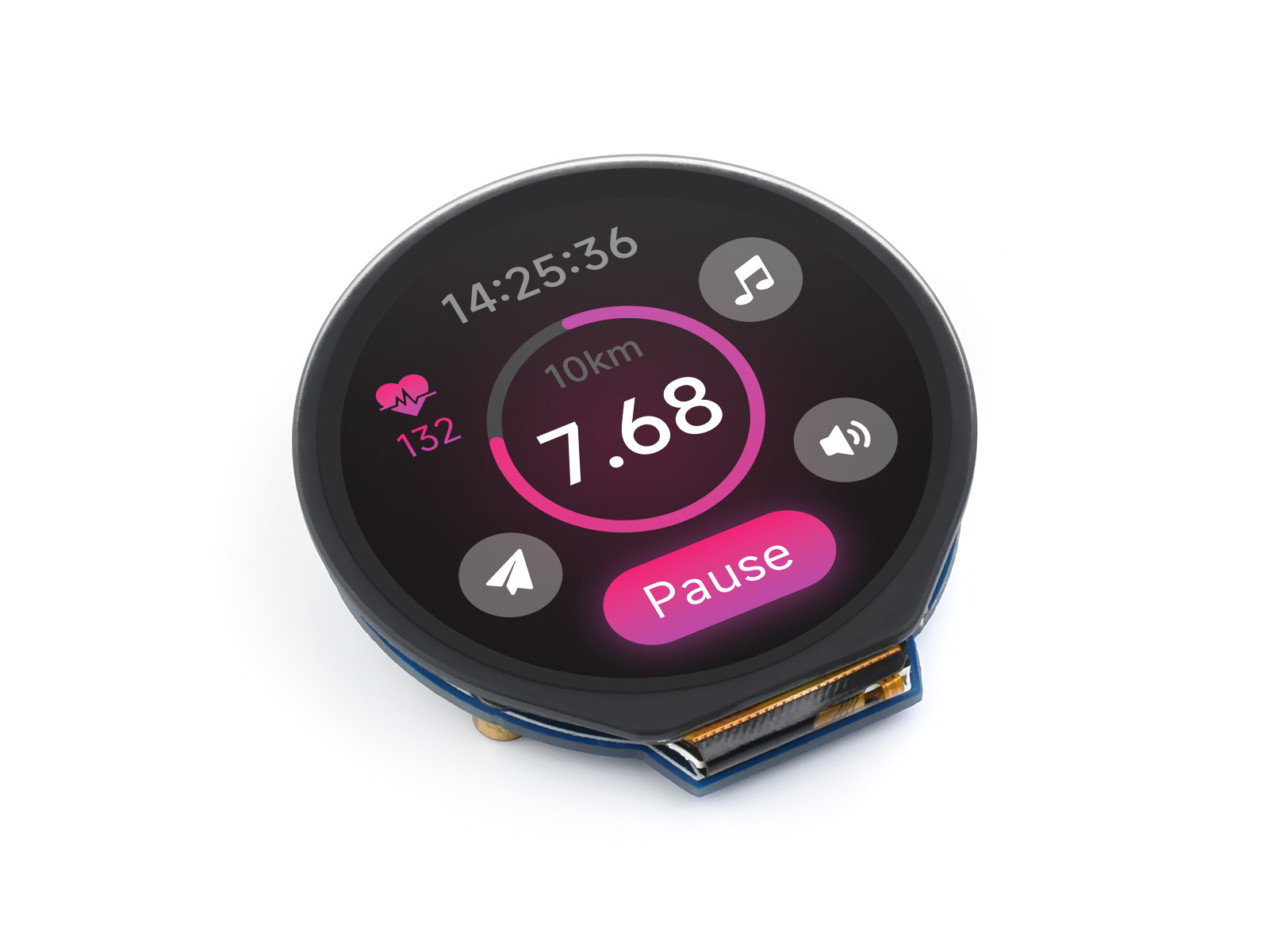 Waveshare 1.28인치 원형 LCD 디스플레이  - I2C Lcd Display 리뷰 및 가격