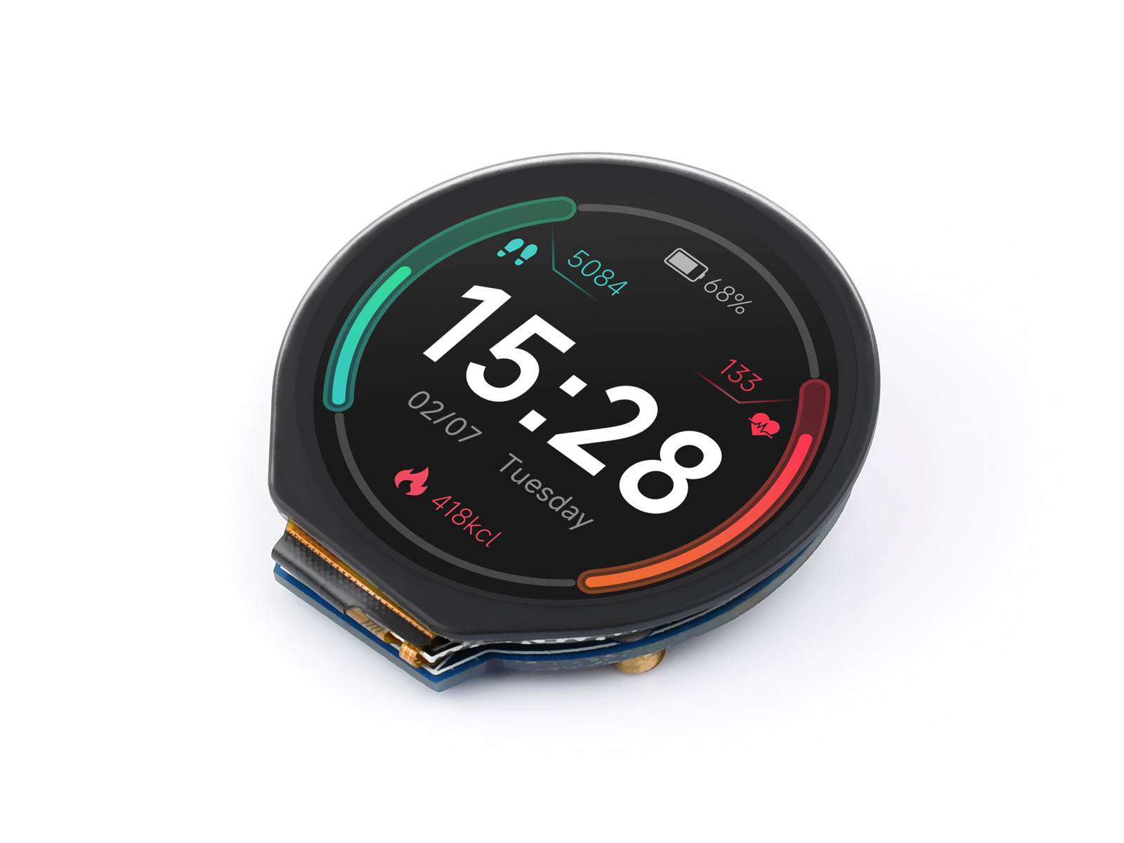 Waveshare 1.28인치 원형 LCD 디스플레이  - I2C Lcd Display 리뷰 및 가격