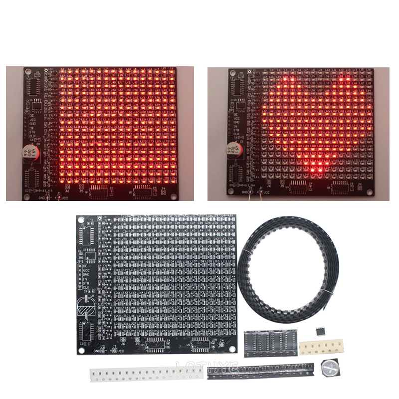 DIY 전자 키트 256 LED 도트 매트릭스 광고 스 - Useful Diy Electronics 리뷰 및 가격