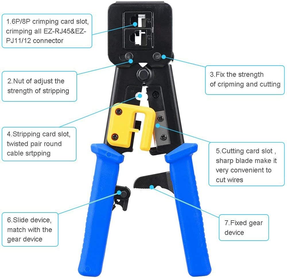 Pass-Through/EZ RJ11/RJ12/RJ45 - Wire Stripper Cutter 리뷰 및 가격