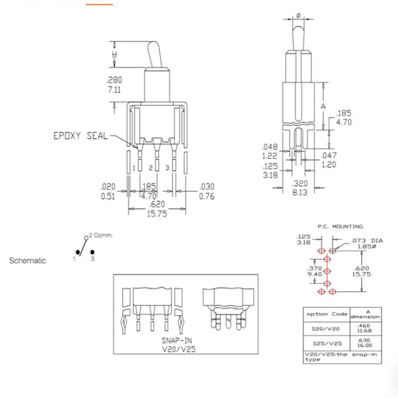 혁신적인 T80-T 3핀 토글 스위치 2위치 간편 장착 - Diy Innovative Electronics 리뷰 및 가격