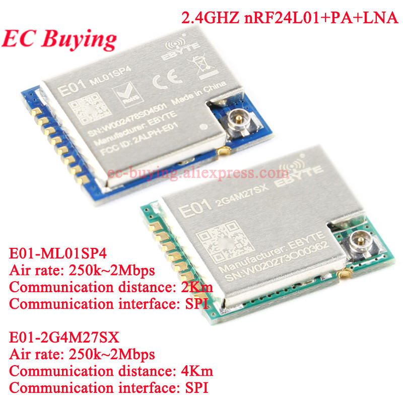 10Pcs/1pc E01-2G4M27SX ML01SP4 - Nrf24L01 Module Wireless 리뷰 및 가격