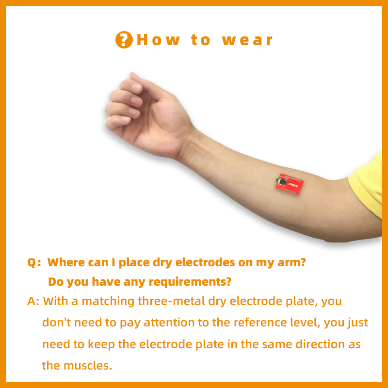 바이오센서 EMG 생체 측정 건식 전극, 웨어러블 근육 - Diy Wearable Electronics 리뷰 및 가격
