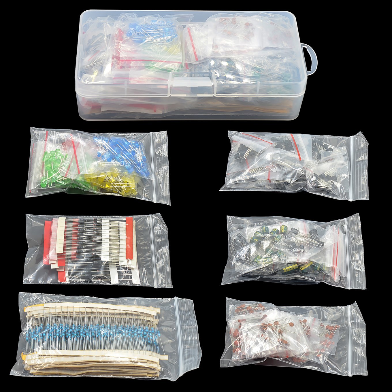 전자 부품 키트 금속 필름 저항기 분류 키트 led 다 - Useful Diy Electronics 리뷰 및 가격