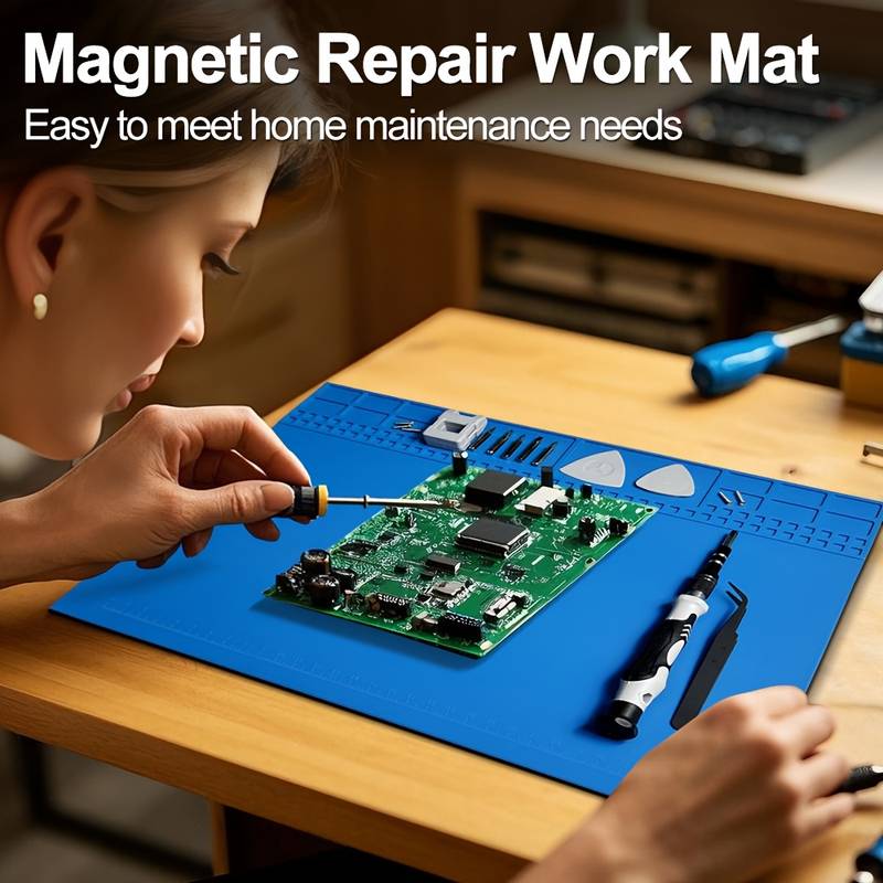 정전기 방지 실리콘 납땜 매트, 내열성 500 ° 전자 - Diy Electronics Workstation 리뷰 및 가격