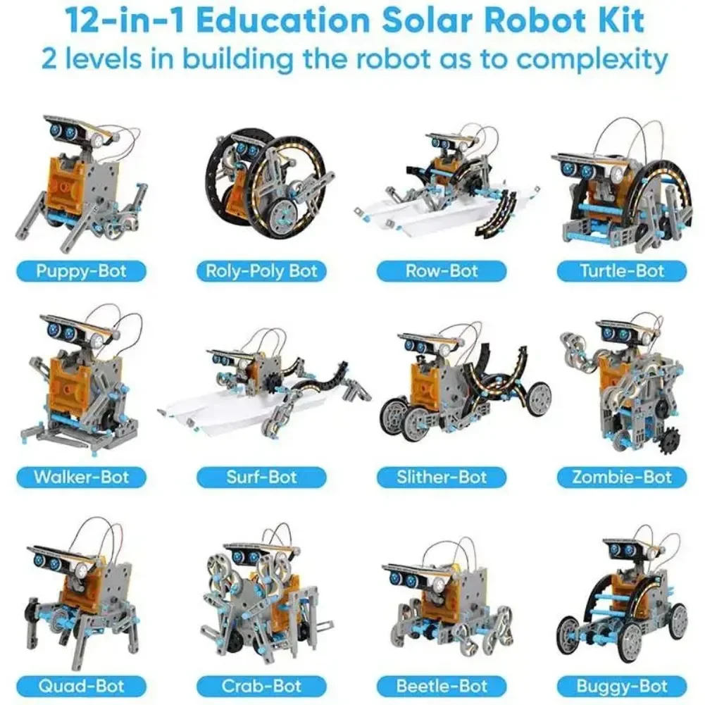 13 in 1 태양열 구동 로봇 과학 키트 DIY 빌딩 - Diy Electronics For Kids 리뷰 및 가격